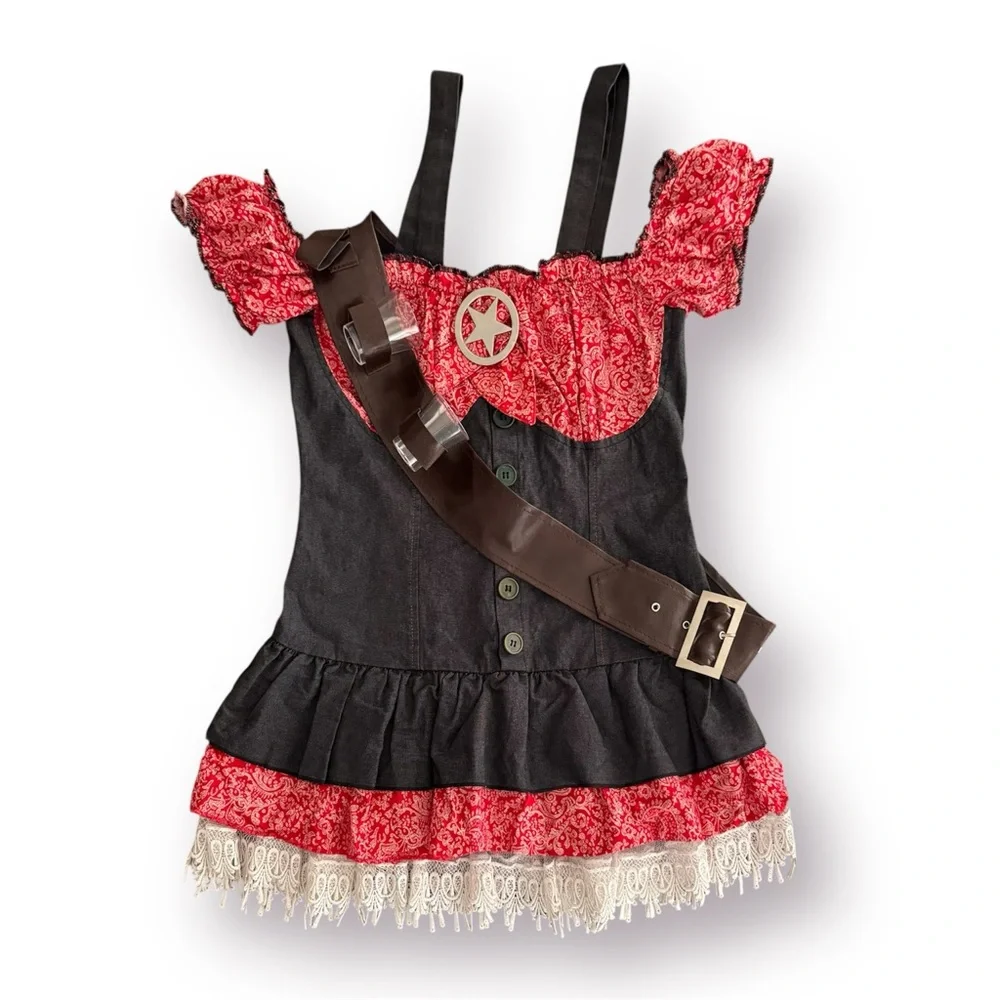 🛍️SALE🛍️ Fun World Women's Shotgun Western Sheriff Cowgirl Costume - Picture 3 of 6